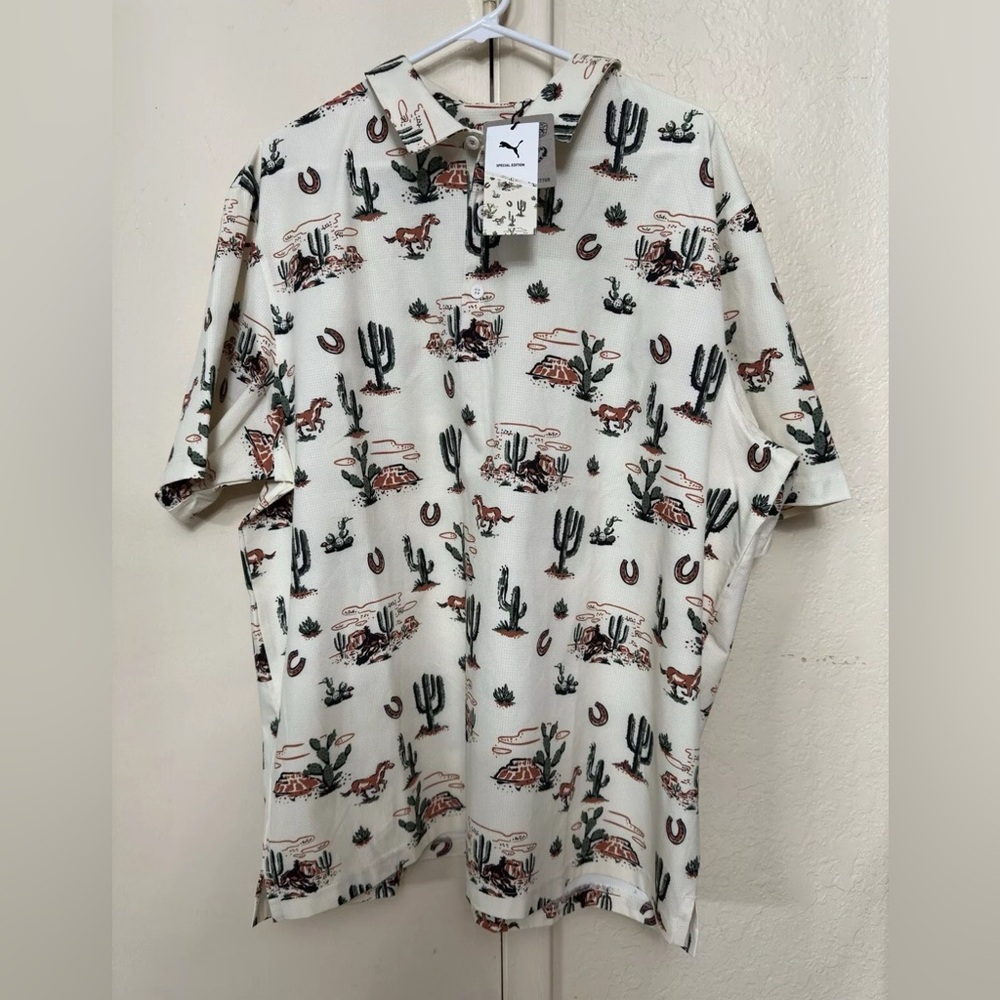 Puma Wild West waste management phoenix open golf polo